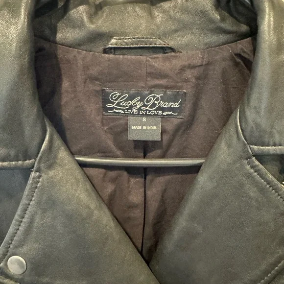 LuckyBrand leather jacket - Picture 5 of 7